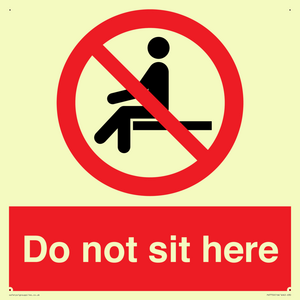 Do not sit here